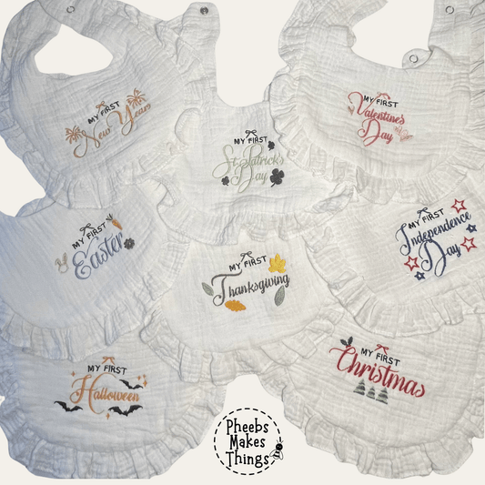 My First Holidays | Bib Set